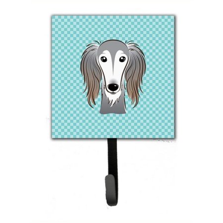 MICASA Checkerboard Blue Saluki Leash & Key Holder MI759180